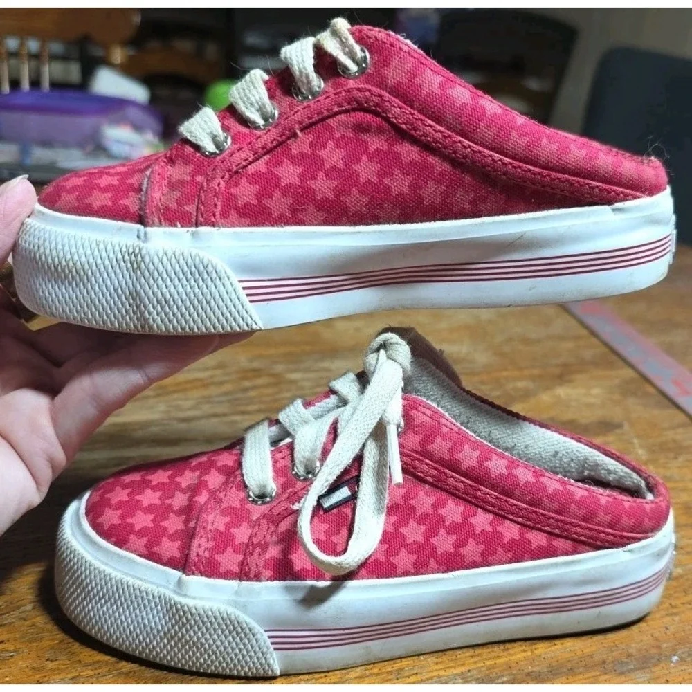 Tommy Hilfiger‎ Red Star Slip On Shoes Kids Size 11.5 Vintage Platform
